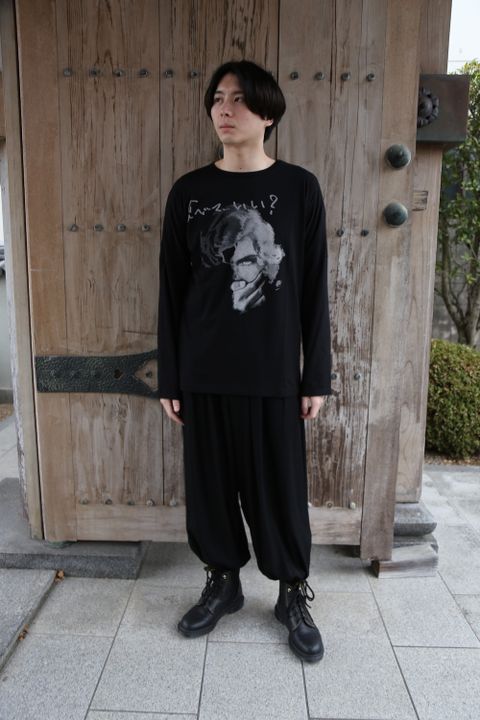 yohji yamamoto 21ss 新作「食べて...いい?」マチ付長袖PT style.2020.12.11.