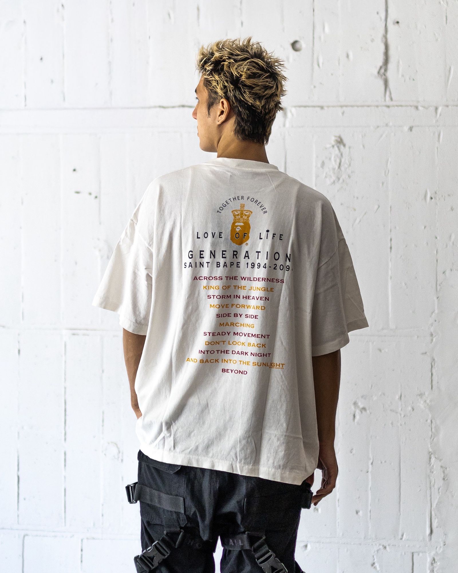セントマイケル Tシャツ GENERATION BAPE_SS TEE(SM-HR1-0000-C36)WHITE★8月23日(土)発売！