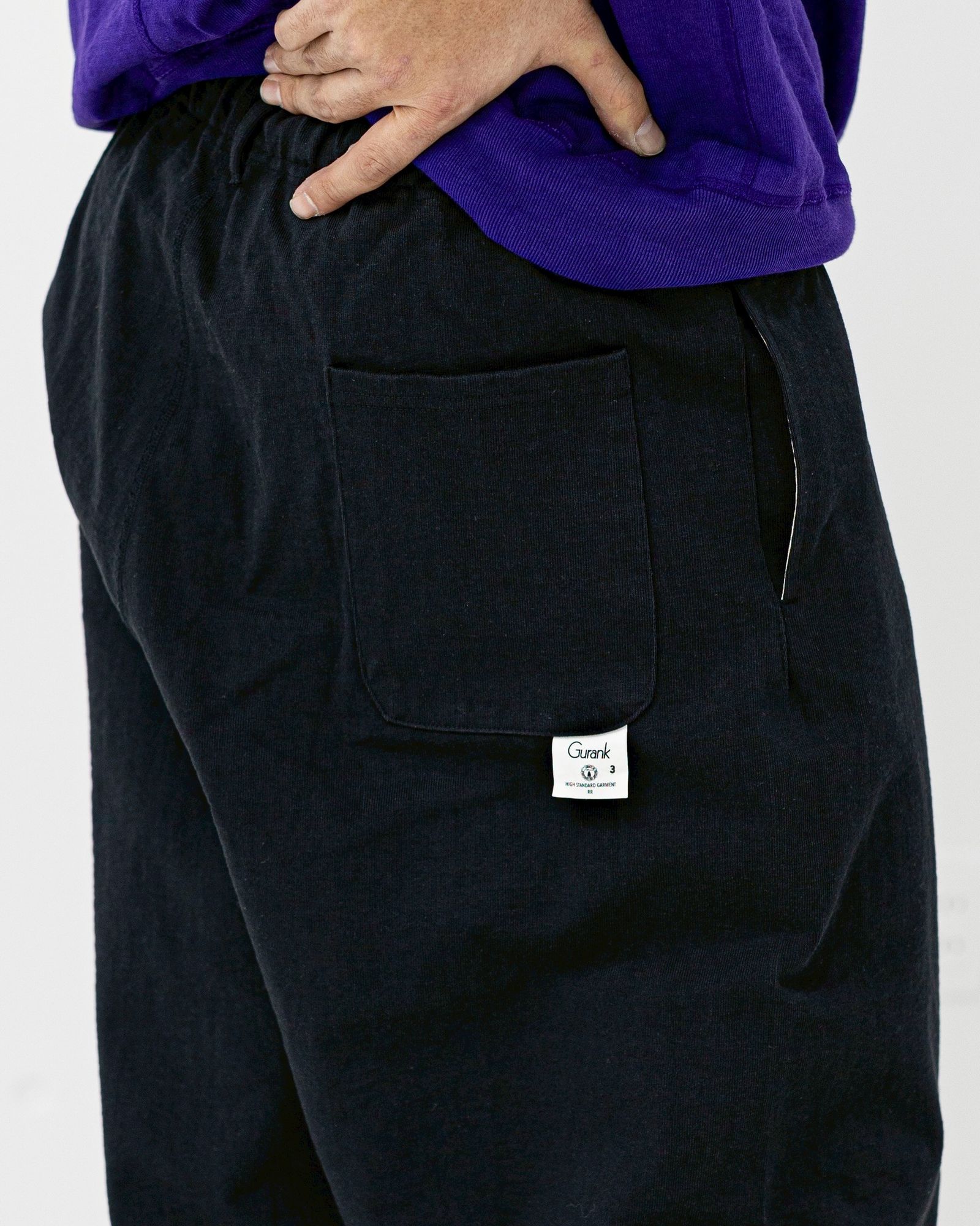 Gurank グランク 26SS パンツ 14/2 LW baggy pants (2618)BLACK★新作発売！