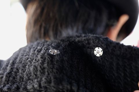 yohji yamamoto アンバランスファスナーロングニットカーディガン Style.2020.10.21.
