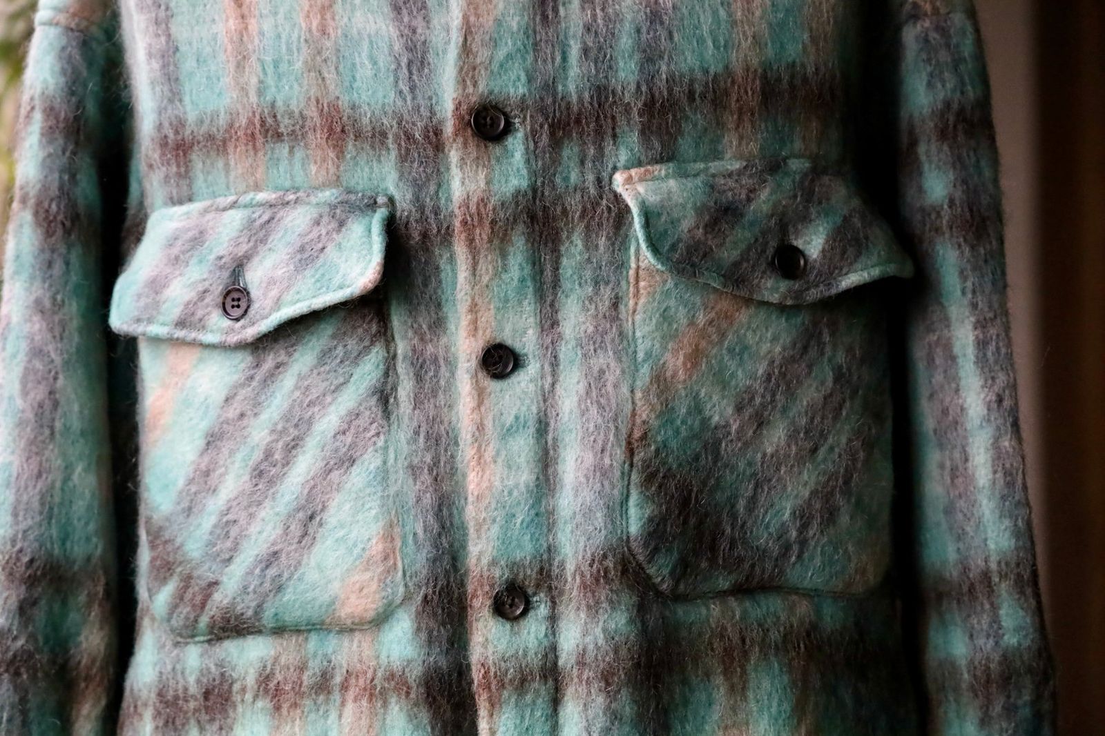 イズネス 25AW CPO SHIRT JACKET (25AW_29_1003AWSH01SW)GREEN×BLACK☆新作発売！