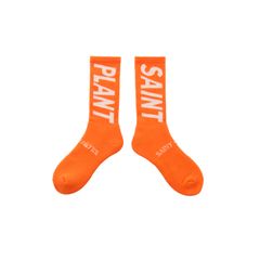 セントマイケル24AW SNT PLANT CP_SOCKS(SM-YS1-0000-C15)ORANGE