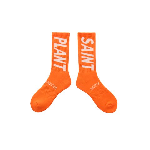 セントマイケル24AW SNT PLANT CP_SOCKS(SM-YS1-0000-C15)ORANGE