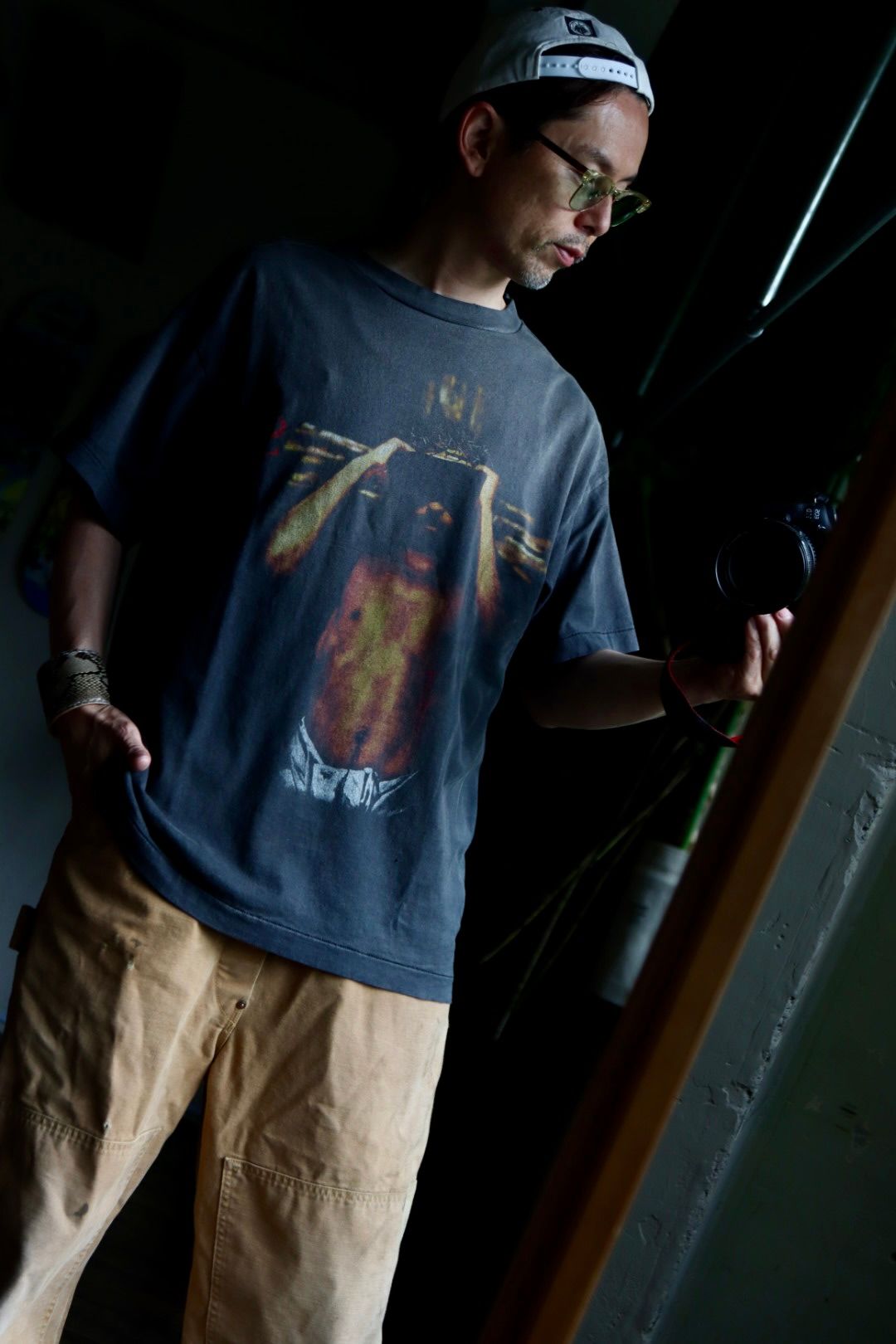 SAINT MICHAEL 23SS TEE WE LIVE HELL