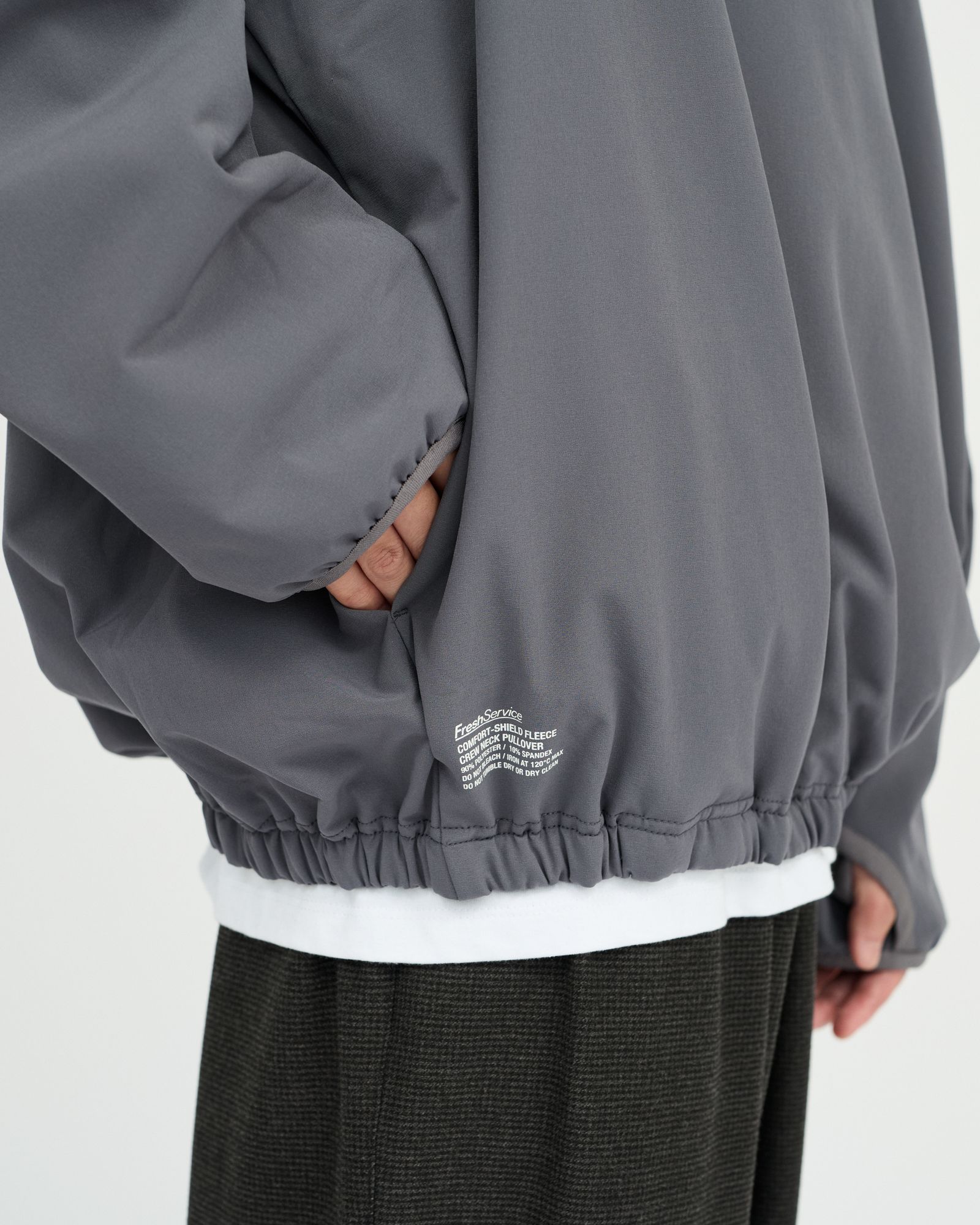 フレッシュサービス 26AW  COMFORT-SHIELD FLEECE CREW NECK PULLOVER(FSC263-70027)D.GRAY☆10月24日(土)新作発売！