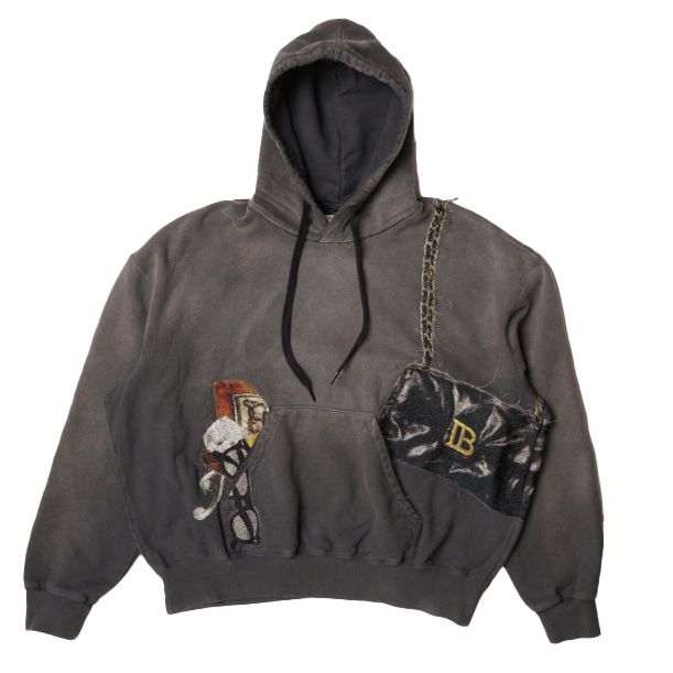 doublet ダブレット26AW TROMPE L’OEIL EMBROIDERY HOODIE (26AW07CS447)BLACK☆7月11日(土)発売！