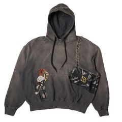 doublet ダブレット26AW TROMPE L’OEIL EMBROIDERY HOODIE (26AW07CS447)BLACK☆7月11日(土)発売！
