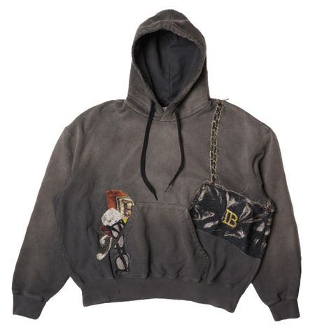 doublet ダブレット26AW TROMPE L’OEIL EMBROIDERY HOODIE (26AW07CS447)BLACK☆7月11日(土)発売！