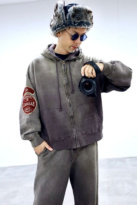 BOW WOW バウワウ BASEBALL CHAMPION ZIP HOODIE AGEDスタイル2025.10.27.