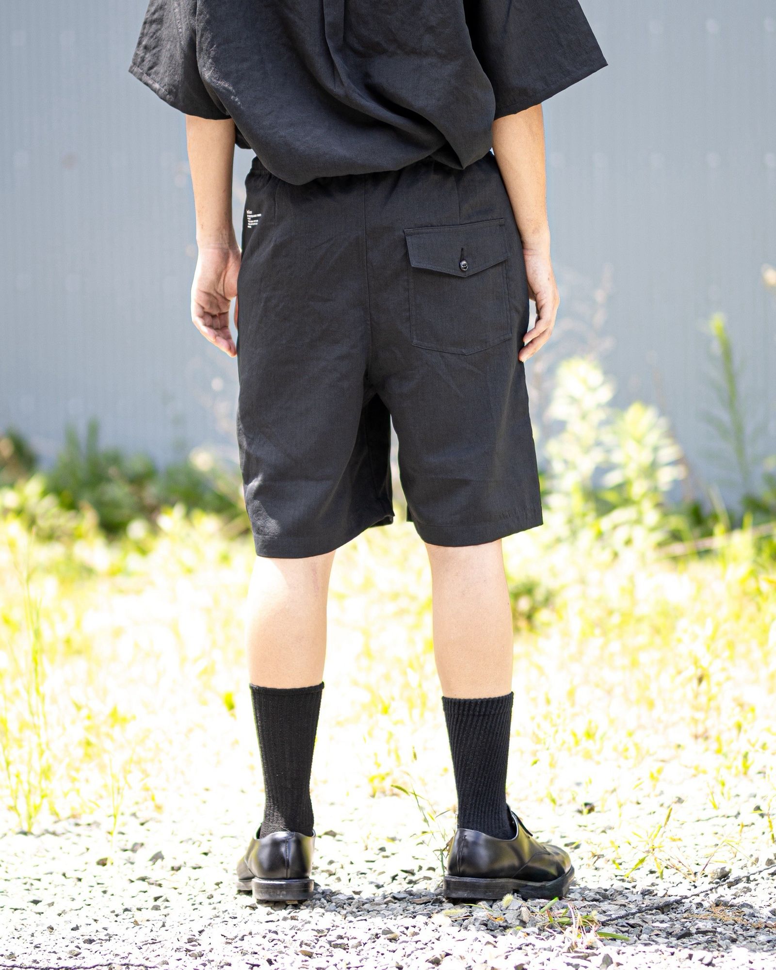 フレッシュサービス 26AW DRY WASHER POPLIN EASY SHORTS(FSC263-40065)BLACK