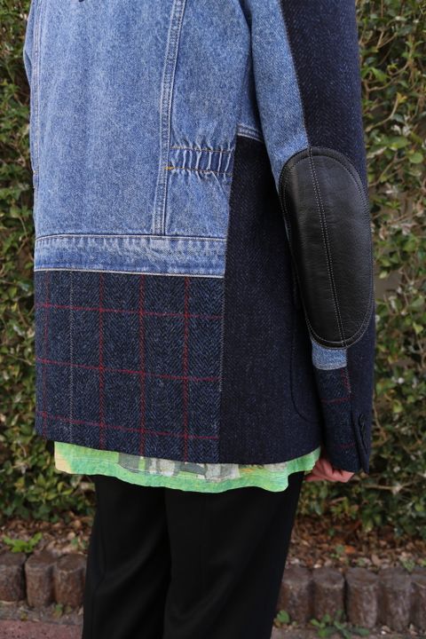 JUNYA WATANABE COMME des GARCONS MAN ウールカシミヤツイード×綿デニム×綿ウィップコード(WF-J022-051) style.2020.11.22.