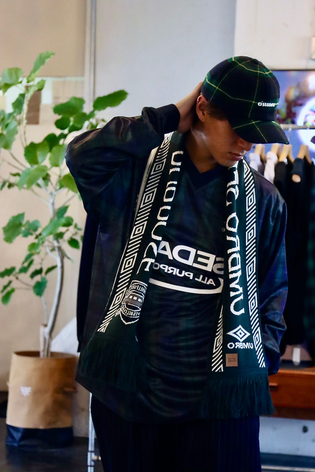 SEDAN ALL-PURPOSE 23FW UMBRO Game Shirt"Blackwatch"スタイル