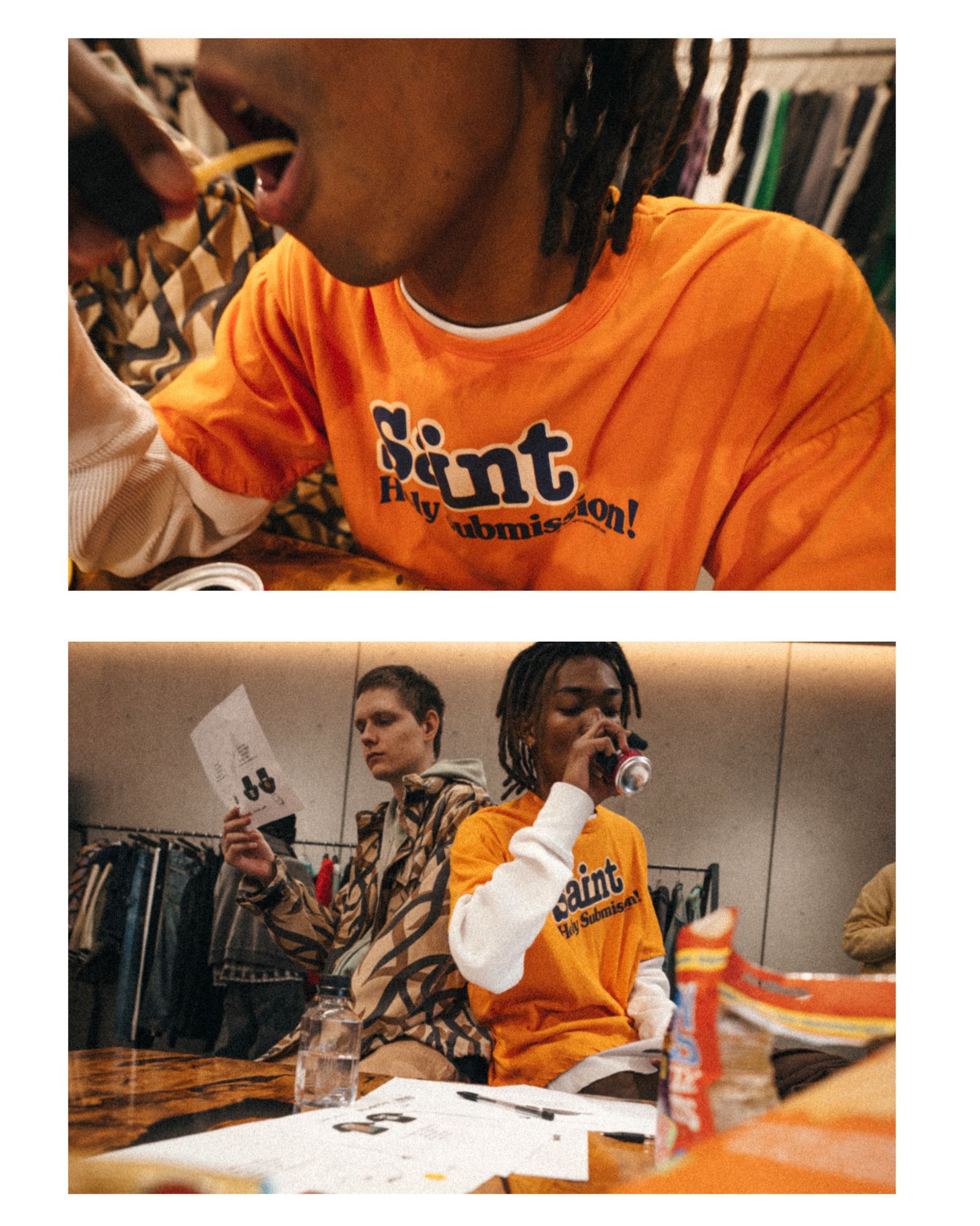 セントマイケル 26AW Holy Submission_SS T-SHIRT(SM-MK1-0000-018)ORANGE☆10月24日(土)発売！
