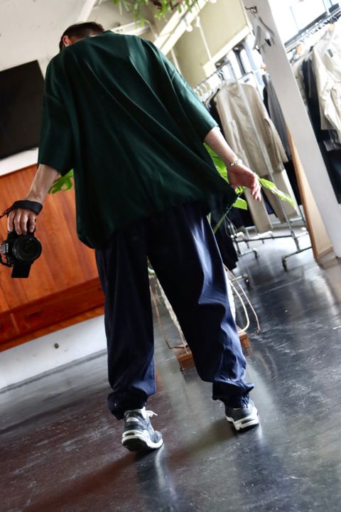 is-ness 22SS BALLOON T-SHIRT"GREEN"スタイル.2022.4.7.