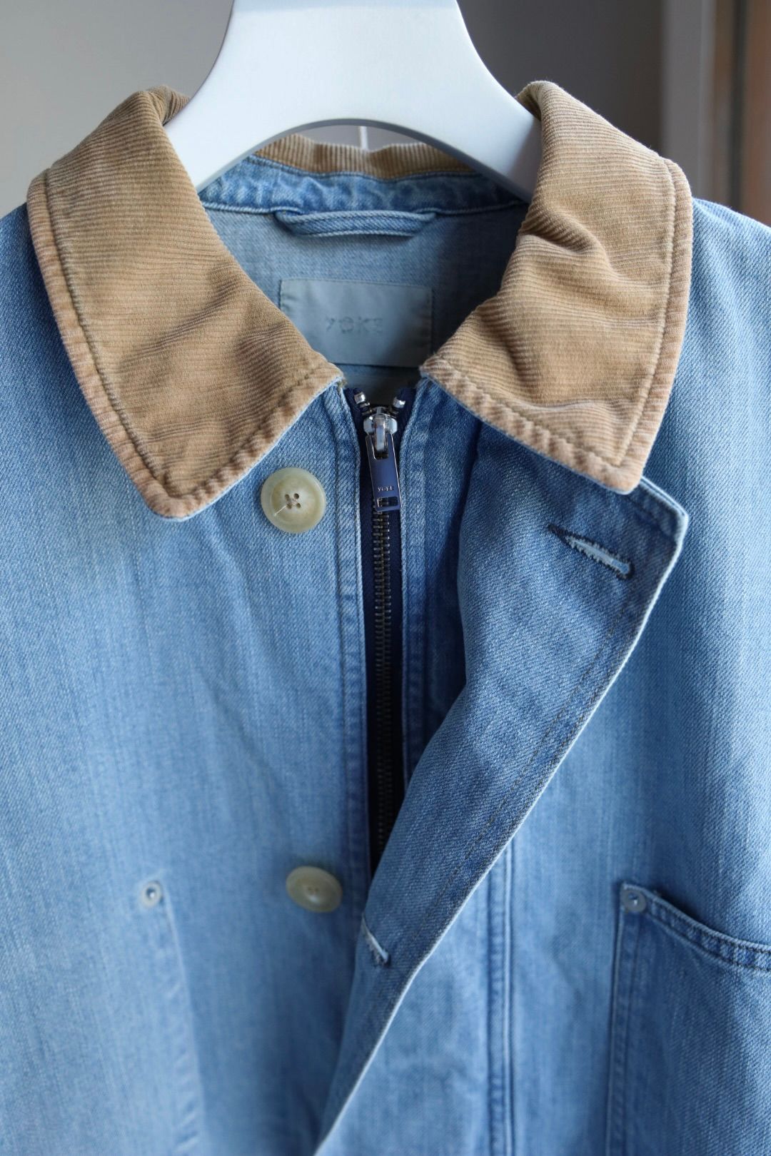 ヨーク 25FW VINTAGED DENIM COVERALL HALF COAT(YK25FW01067C)INDIGO☆9月6日(土)発売！