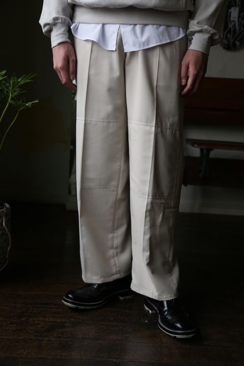 MATSUFUJI Modified Farmers Trousers(M211-0401)"WHITE" style.2021.1.22.
