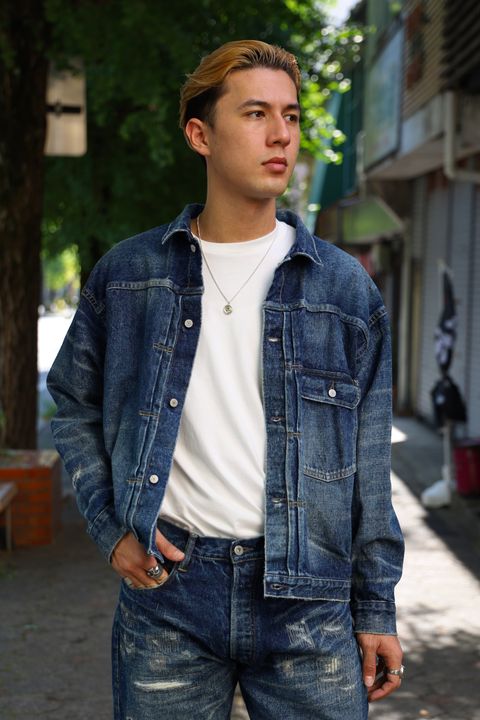 アイジュンヤワタナベマン 24AW New Manual Wネームデニムパンツ(XL)