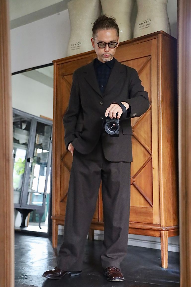 A.PRESSE 2026 STYLE2 Wool Flannel Jacketスタイル