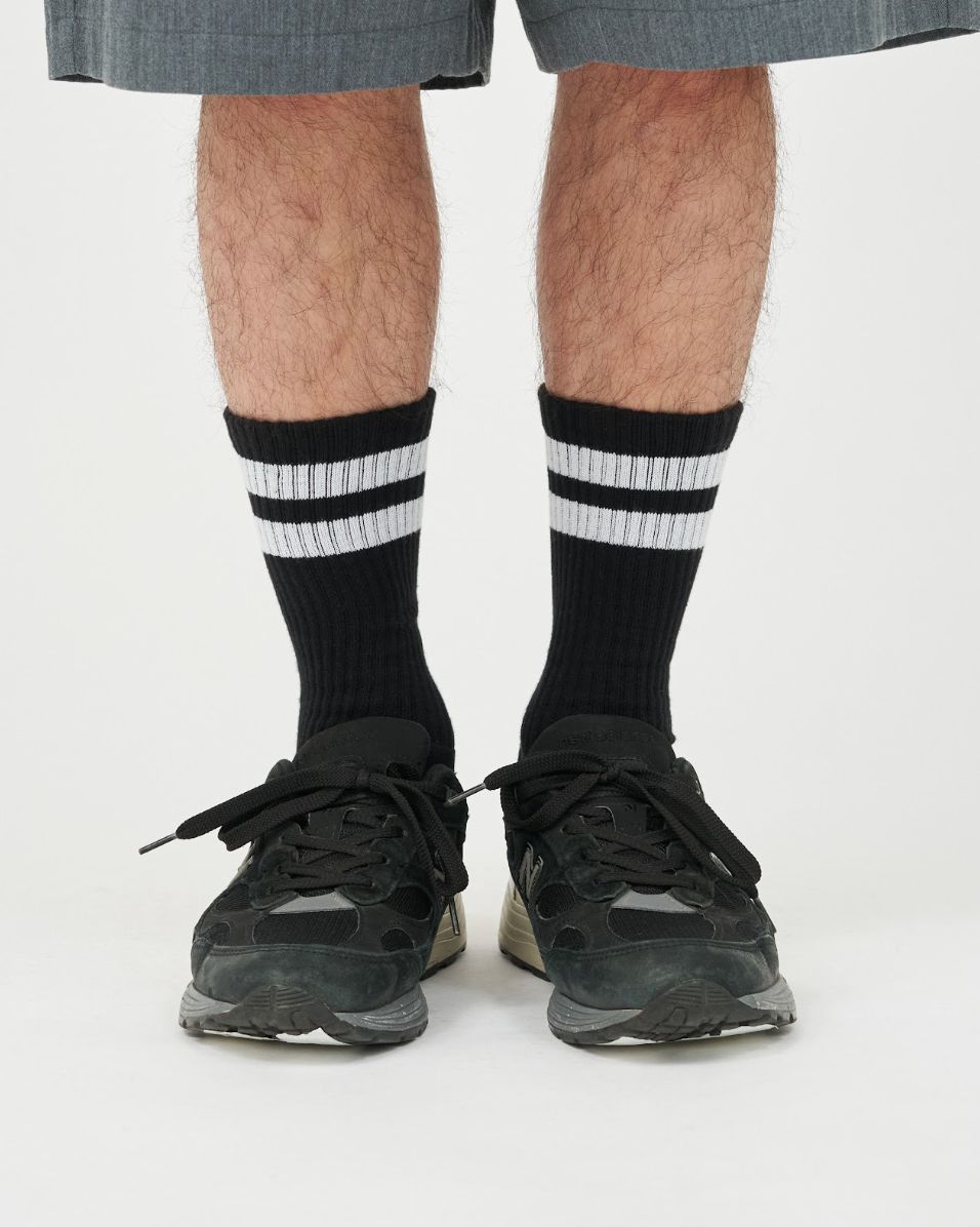 フレッシュサービスソックス 2-PACK LINE SOCKS (BLACK×WHITE)☆7月11日(土)発売！