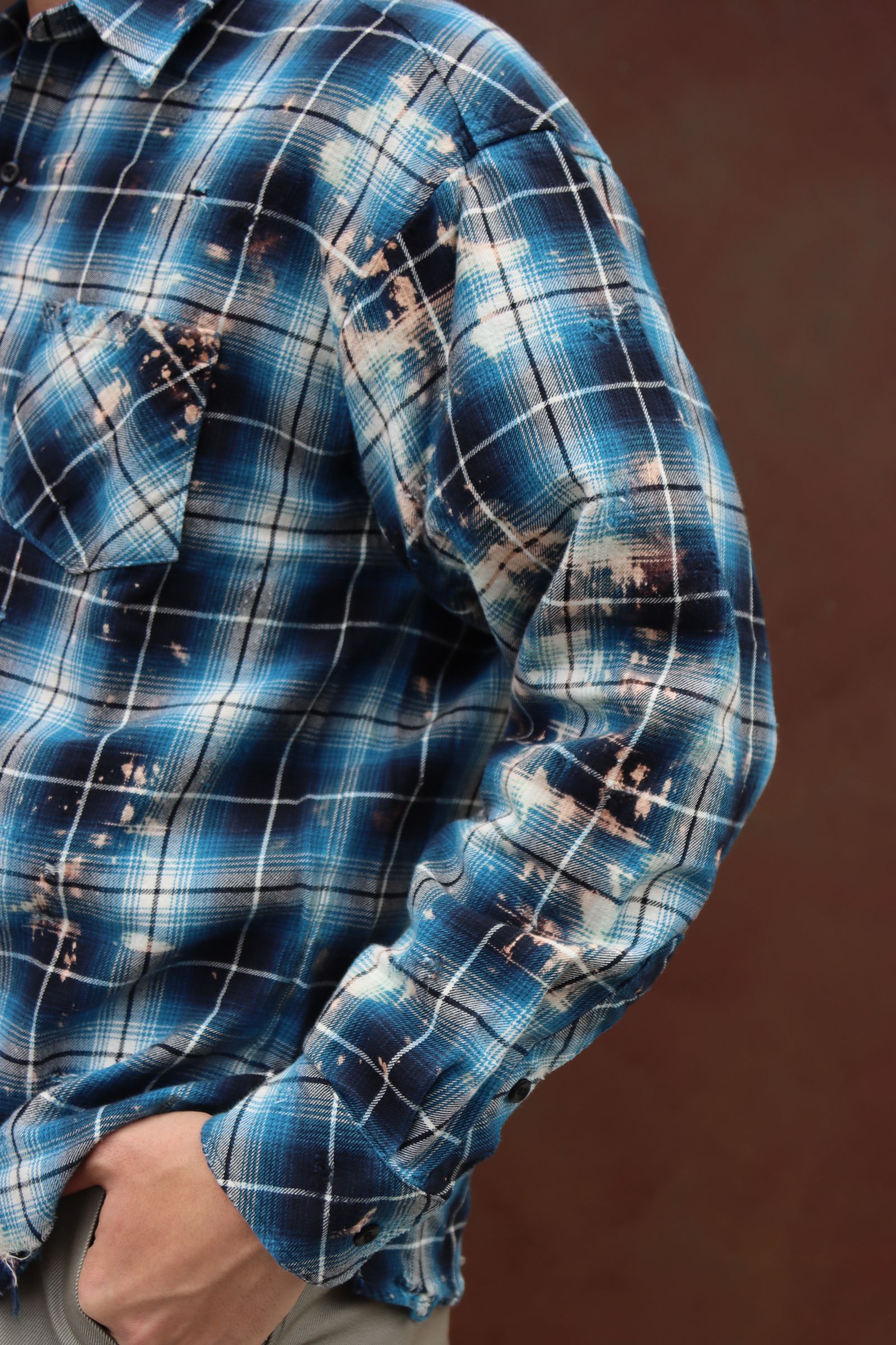 RAFU 24SS 新作Bleached & Damaged shirt style 2024.3.11