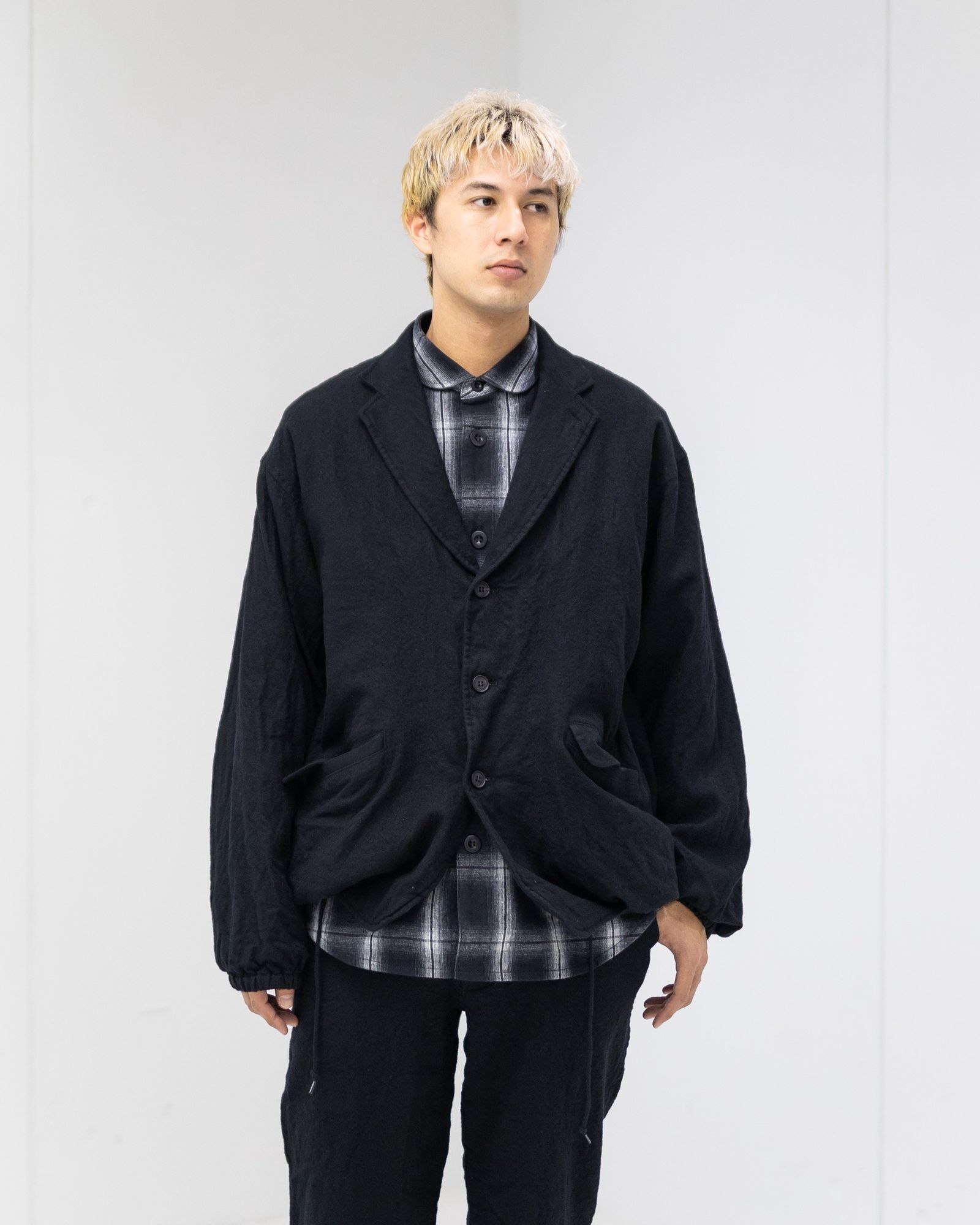 コムデギャルソンオム ウールサージ製品縮絨3Bジャケット MARK スタイル