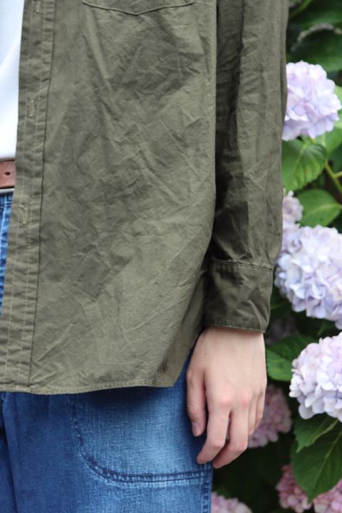 A.PRESSE Over Dyeing Military Shirt style.2022.6.17. ※6月18日(土)スタート