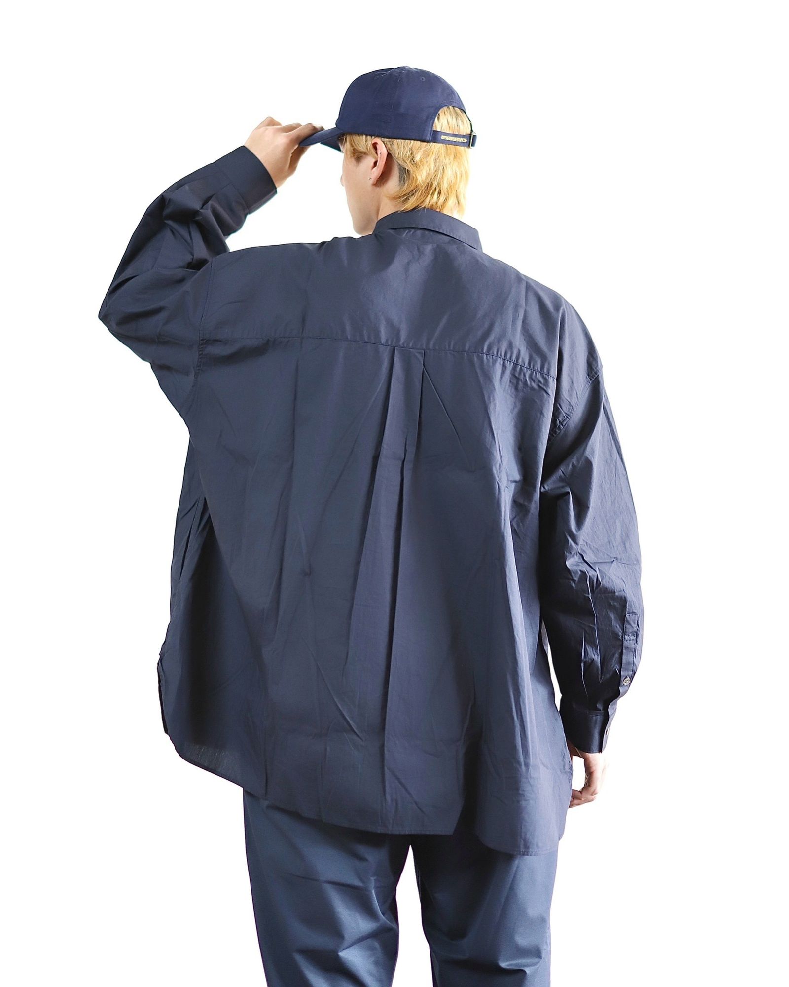 FreshService 24SS CORPORATE UNIFORM L/S SHIRT(NAVY) style 2024.3.8