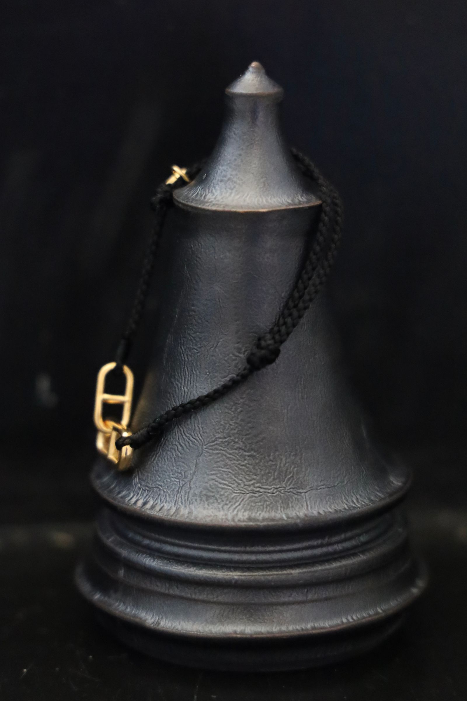 XOLO JEWELRY ショロジュエリー / Anchor Link Silk Code Bracelet-Gold- (XOCB004G)BLACK☆6月17日発売！