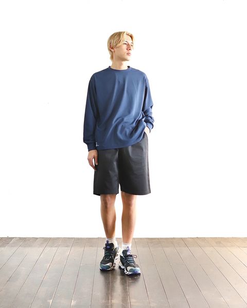 FreshService 24SS 新作 DRY JERSEY L/S CREW NECK TEE(NAVY) style 2024.3.22