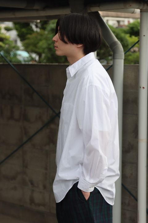 Graphpaper  Broad L/S Oversized Regular Collar Shirt style.2022.5.21