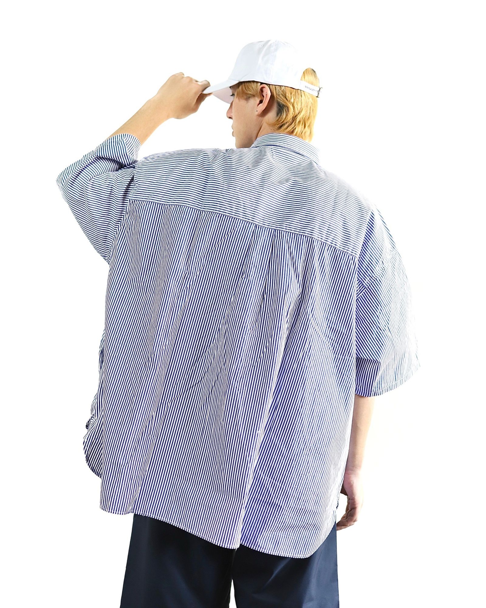 FreshService 24SS CORPORATE UNIFORM S/S SHIRT(BLUE STRIPE) style 2024.3.8