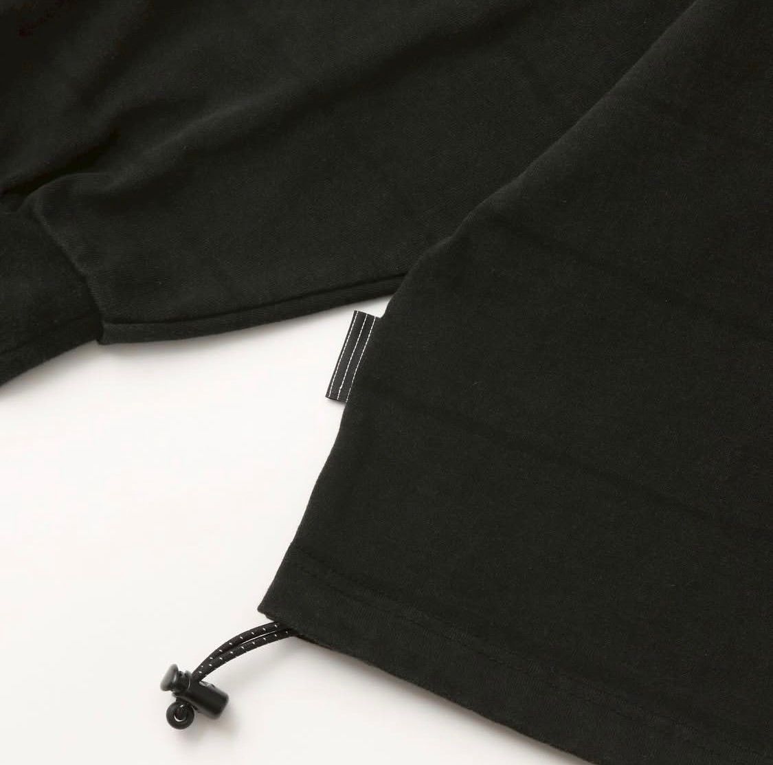 S.F.C 25FW エスエフシー SIDE STRIPE HOODY LS TEE (DISCHARGED) (SFCFW25CS07)Black☆10月25日(土)発売！