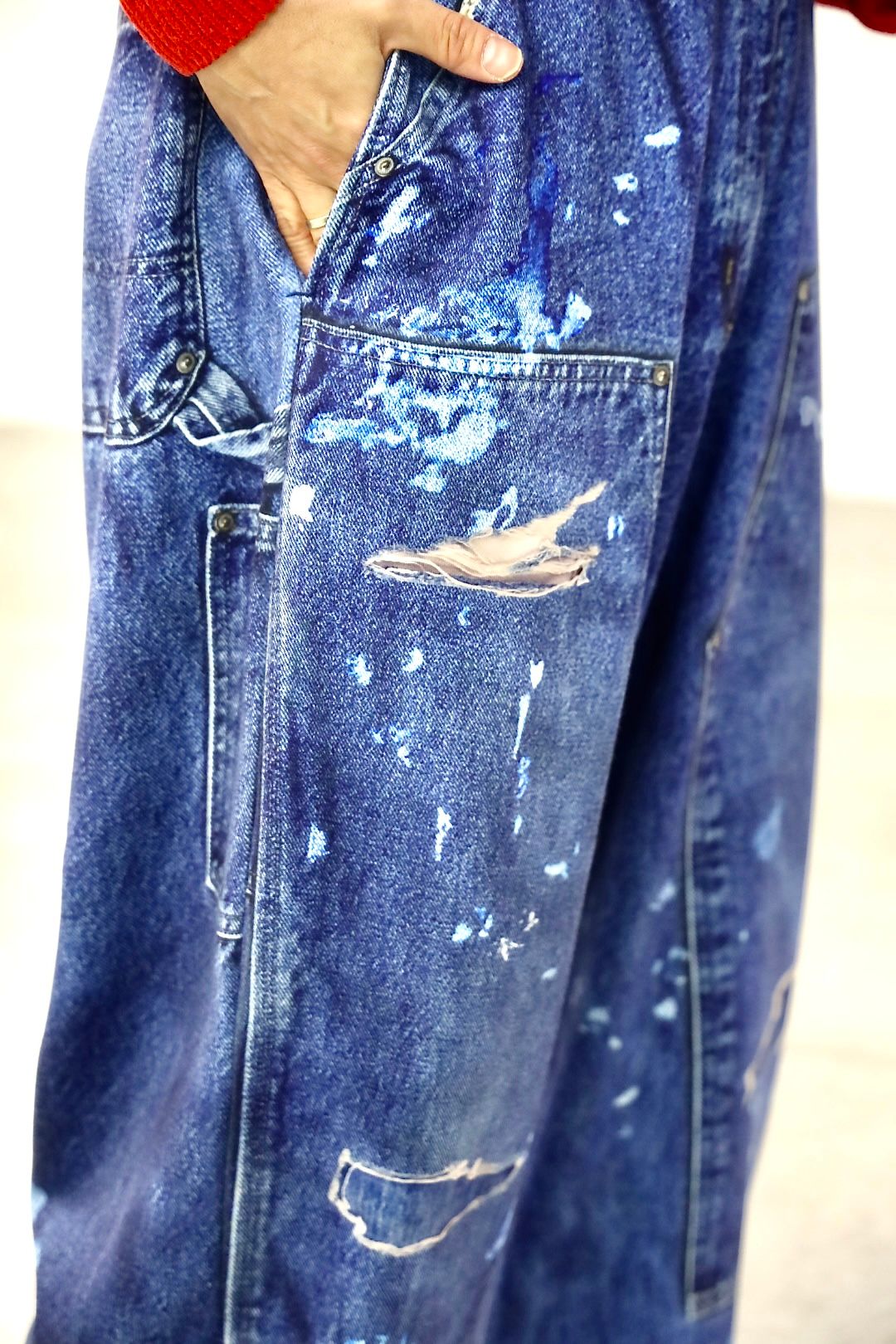 TALKING ABOUT THE ABSTRACTION PRINT DUCK WIDE PT"DENIM"スタイル20260118