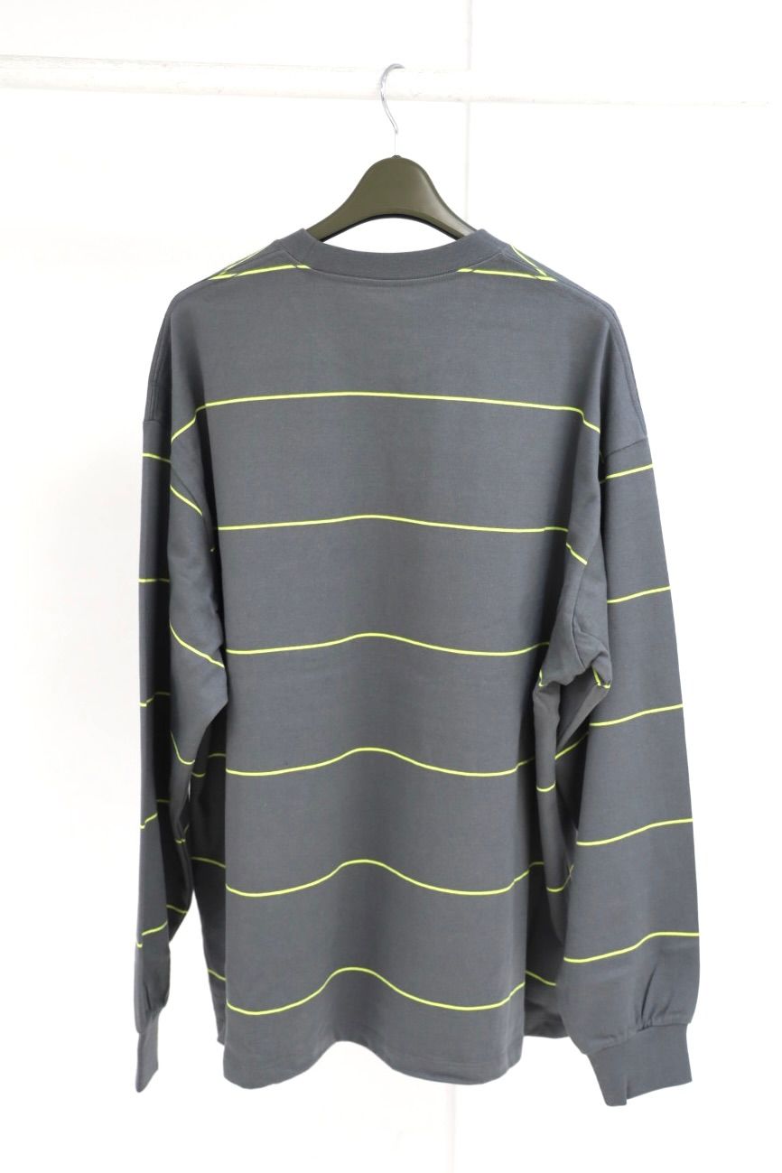 FreshService PIN BORDER L/S TEE(FSC263-70089)GRAYxYELLOW☆8月15日(土)新作発売！
