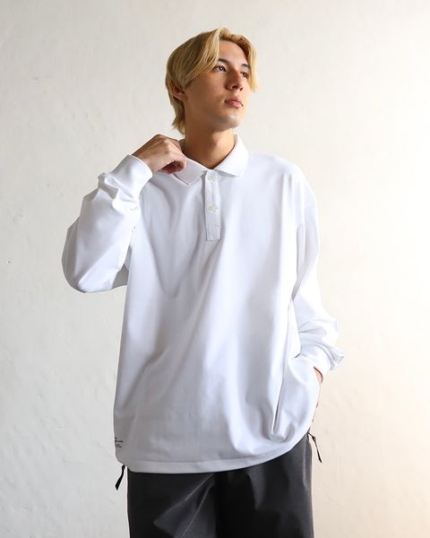 FreshService 24SS 新作DRY PIQUE JERSEY L/S POLO(WHITE) style 2024.3.22