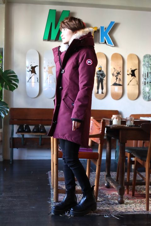 CANADA GOOSE ROSSCLAIR PARKA"BORDEAUX"style.2021.12.4.