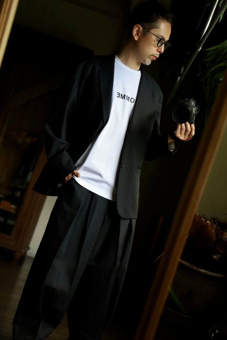 COMME des GARCONS HOMME - コムデギャルソンオム24AW ウールサージ2B 