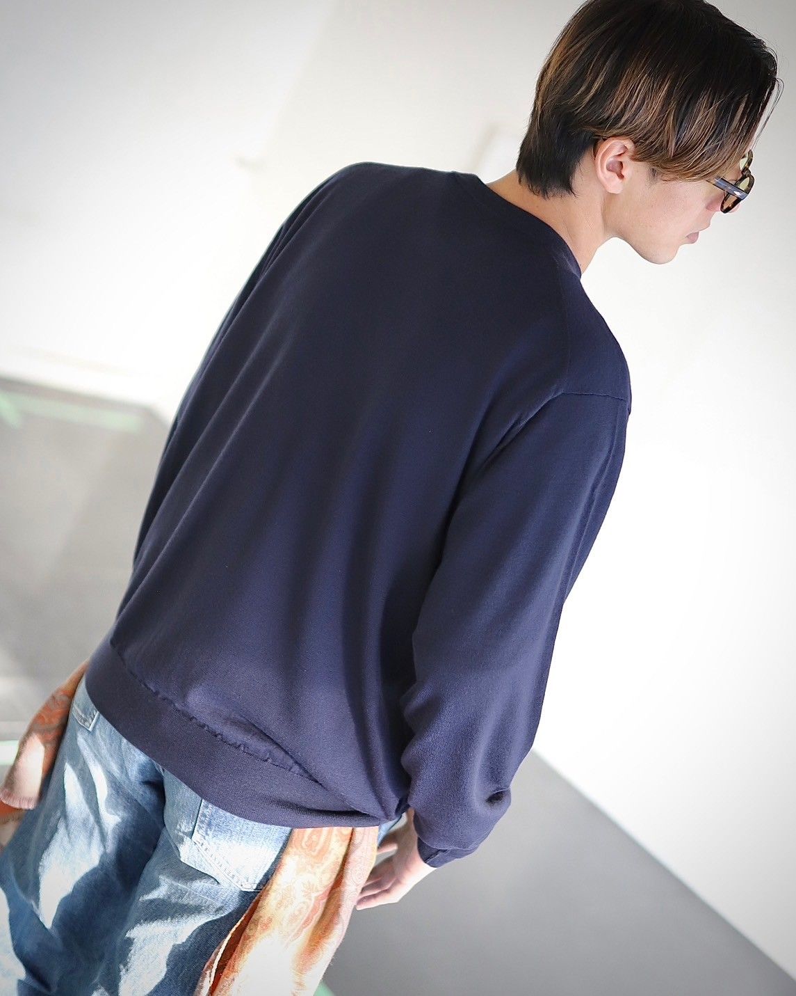 A.PRESSE - アプレッセ Cashmere High Gauge Crew Neck Sweater