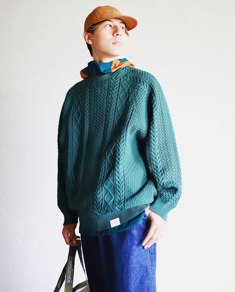 FreshService新作FISHERMAN TECH SWEATERスタイル