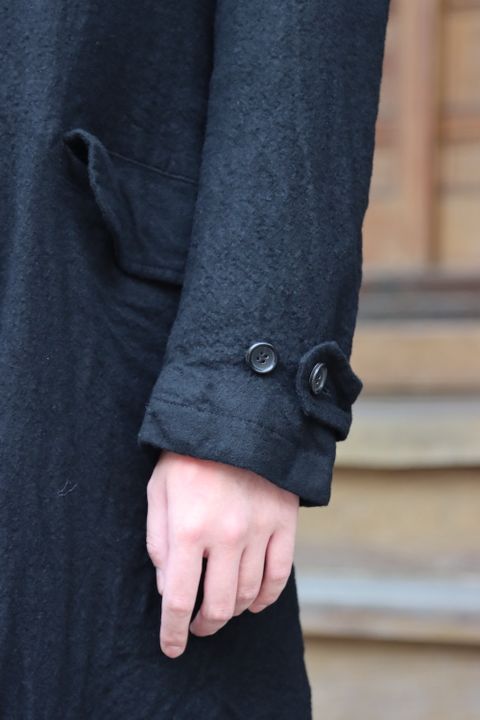 COMME des GARCONS HOMME 21AW ウールサージ縮絨コート(HH-C009) style.2021.11.6.