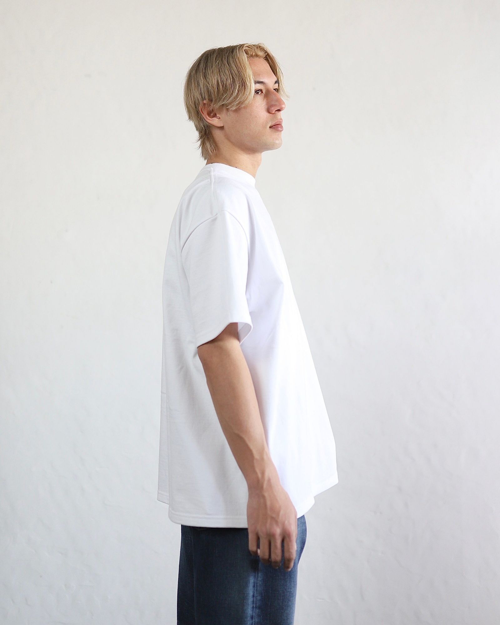 グラフペーパー24SS Heavy Weight S/S Oversized Tee (WHITE)style 2024.3.15