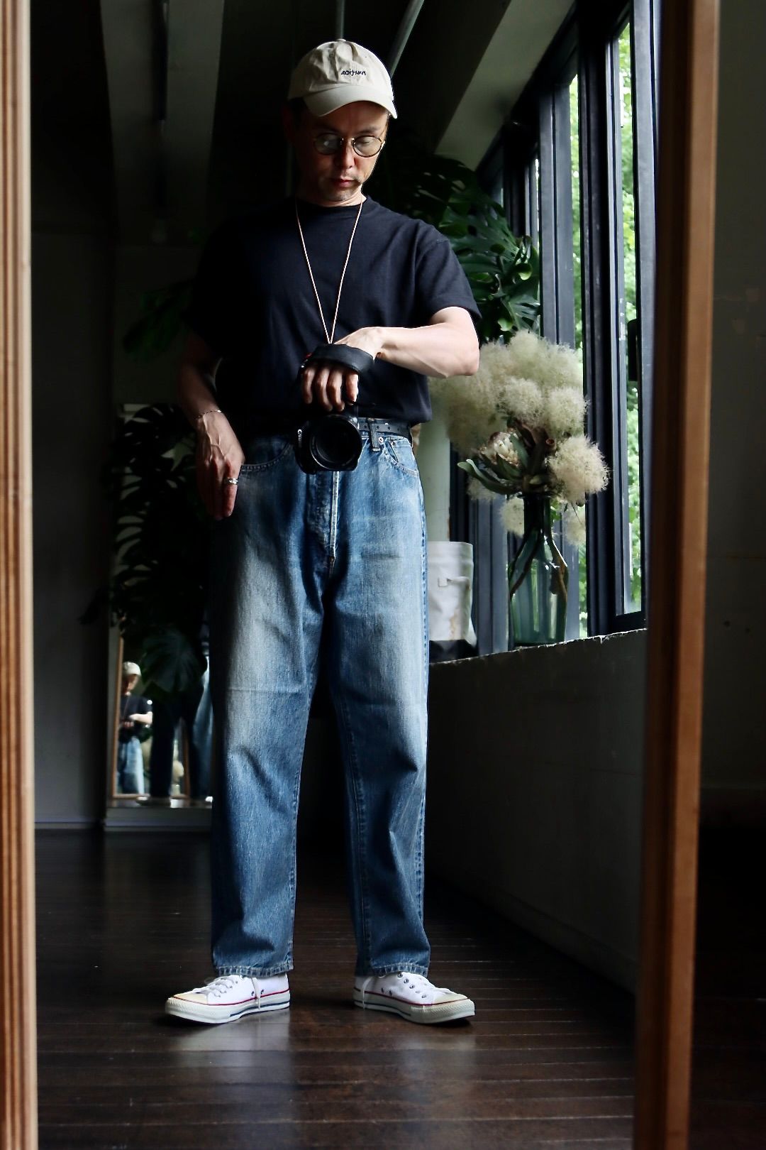 アプレッセ 23AW No.22 Washed Wide Denim Pants