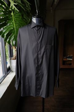 Hight Count Wide Spread Collar Shirt(GM234-50032B)BLACK