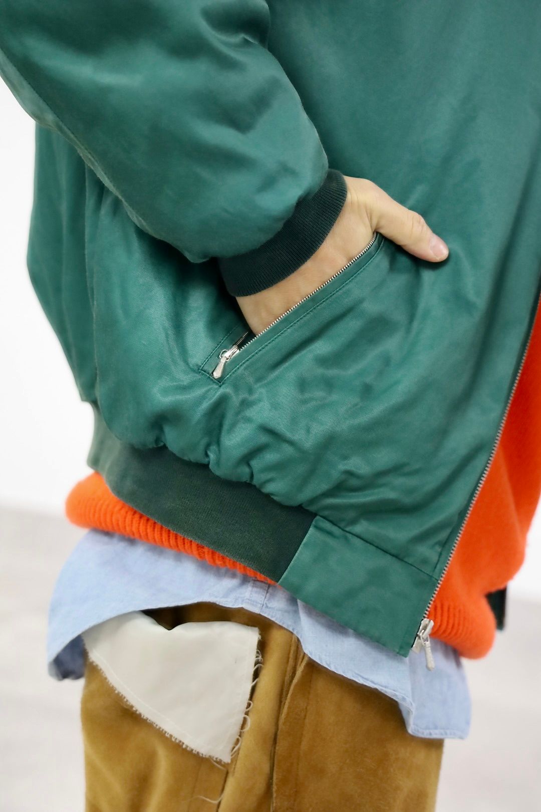 アプレッセ 2026 STYLE1 Vintage Silk Viscose Tour Jacket(26SAP-01-28)GREEN☆12月13日(土)発売！