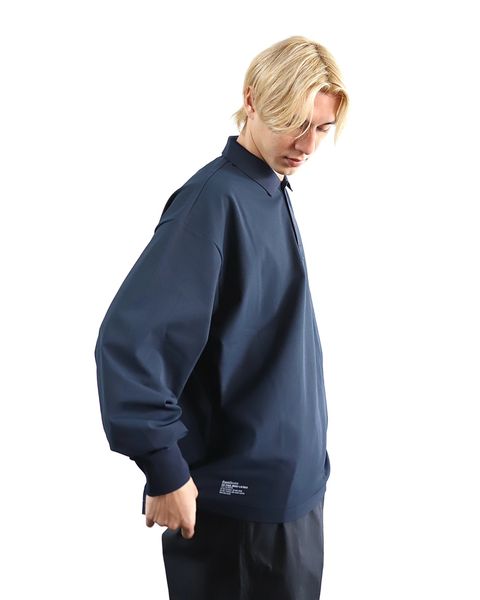FreshService 24SS 新作DRY PIQUE JERSEY L/S POLO(NAVY) style 2024.3.22