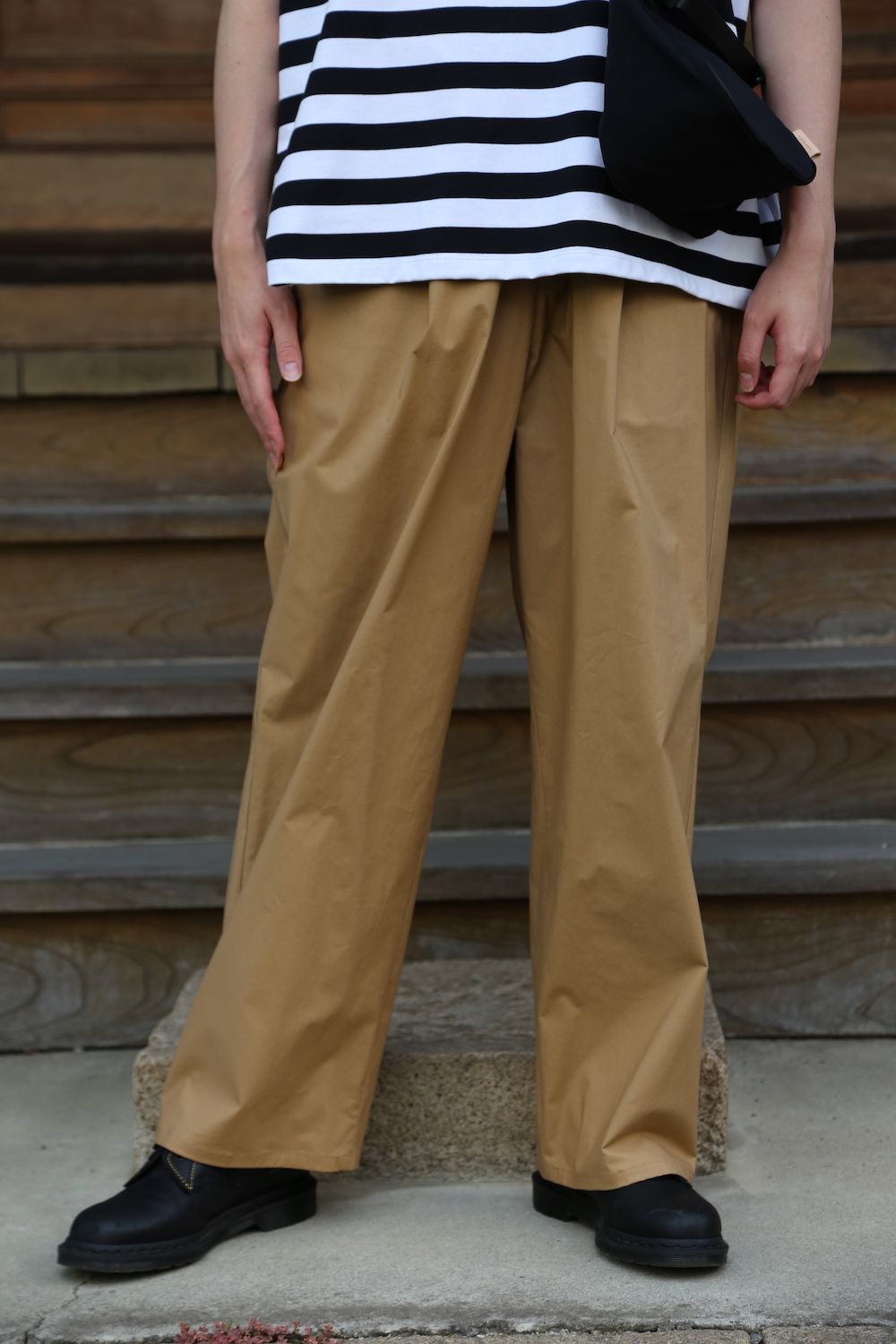 Graphpaper Border S/S Tee(GM203-70144B) style.2021.6.20.