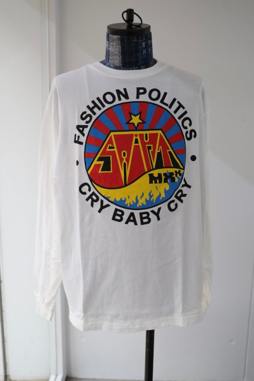 セントマイケル Tシャツ FASHION POLITICS LS TEE(SM-HR1-0000-034)WHITE★9月13日(土)発売！