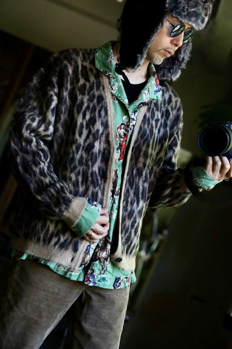 ©SAINT M×××××× MOHAIR CARDIGAN"LEOPARD"スタイル