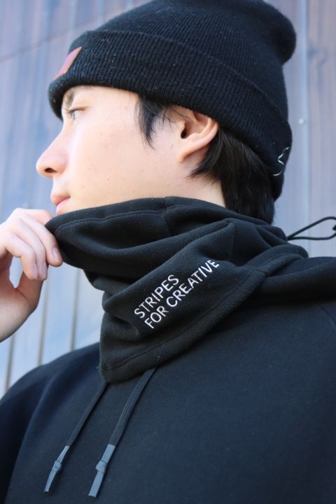SFC RAGLAN HOODIE"BLACK"style.