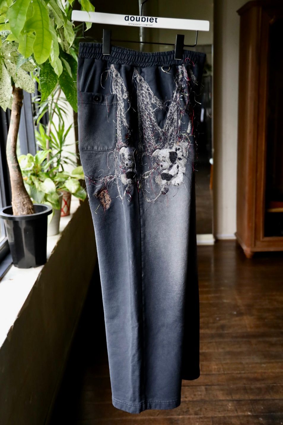 doublet 25AW  EMBROIDERED CHAIN SWEATPANTS (25AW16PT320) GREY☆8月9日(土)発売！